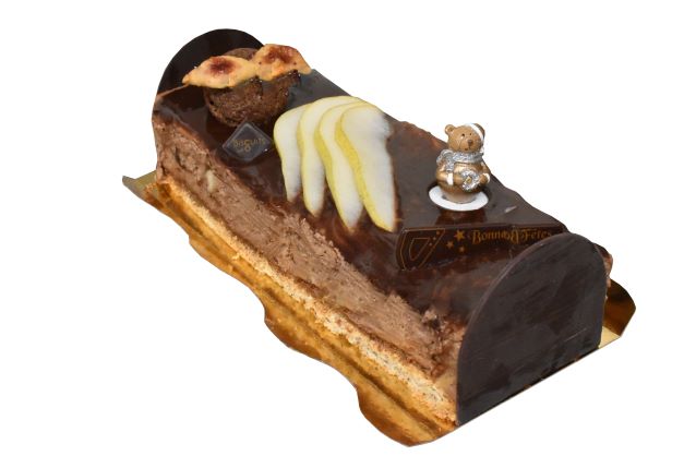 Bûche choco-poires