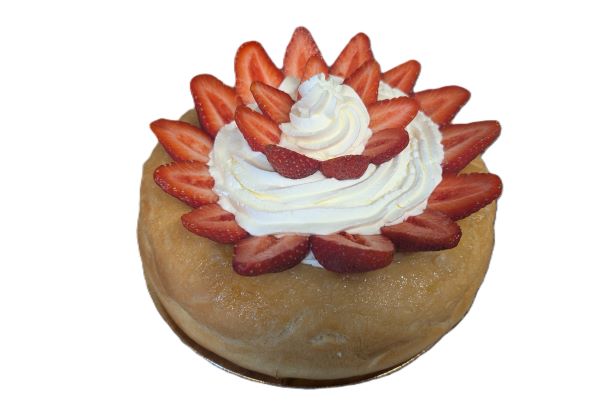 Donut géant cédrat-fraises